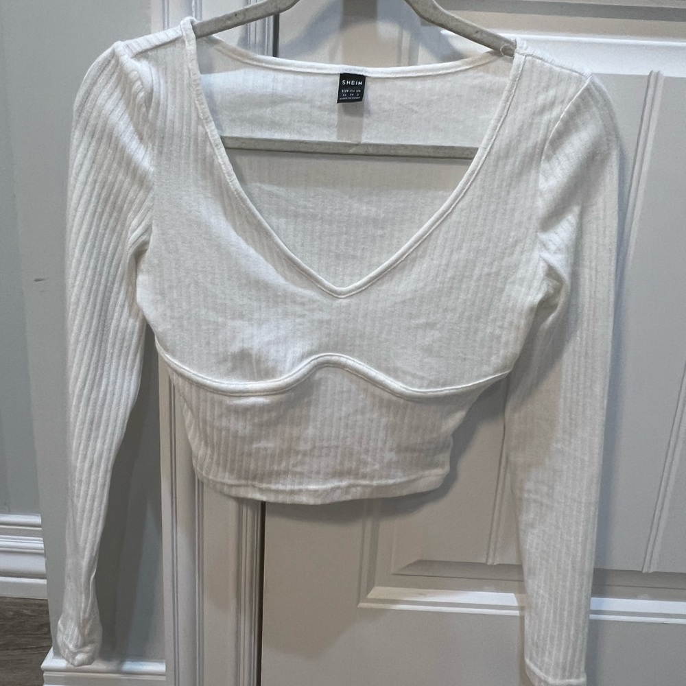 white crop top